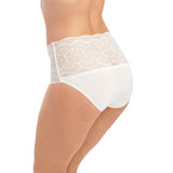 Lace Ease Invisible Stretch Full Brief Ivory