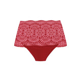 Lace Ease Invisible Stretch Full Brief Red