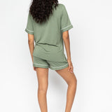Lea Revere Jersey Short Sleeve Shorty PJ Set Sage