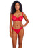 sexy red bra. Freya Loveland Plunge bra in Chilli Red. Red Lace Bra. Larger cup red bra.