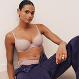 Milao Padded Heartshape Bra Shadow Grey