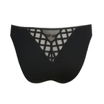 Back view of Jhana Rio Brief Black from The Foundation, showing comfortable rear coverage and elegant lace detail