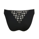Back view of Jhana Rio Brief Black from The Foundation, showing comfortable rear coverage and elegant lace detail