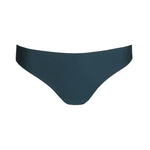 Flat lay of Tom Mini Rio Brief in Empire Green, displaying textured fabric and contemporary design