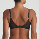 Back view of Jhana Balcony Bra Black from The Foundation, showing supportive band and adjustable straps for a secure, comfortable fit