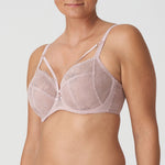 Side angle of PrimaDonna Sophora Full Cup Bra Bois De Rose on model, highlighting supportive fit and elegant sheer detailing, as seen at The Foundation.