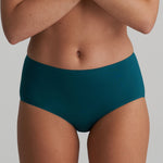 Marie Jo Colour Studio Full Brief in Jasper Green, plain seamless style with soft waistband and full back coverage.