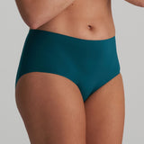 Marie Jo Colour Studio Full Brief in Jasper Green, plain seamless style with soft waistband and full back coverage.