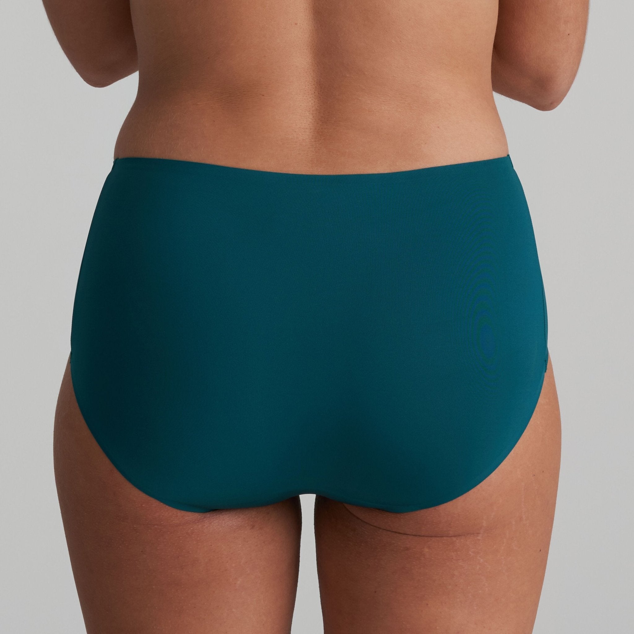 Marie Jo Colour Studio Full Brief in Jasper Green, plain seamless style with soft waistband and full back coverage.
