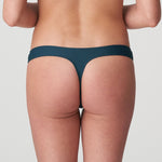 Back view of Tom Mini Thong Brief by Marie Jo in Emerald Green with seamless finish
