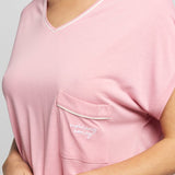 Jersey Cap Sleeve Sleep T-Shirt Musk