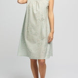 Voile Cap Sleeve Nightie Mint Tiny Blossom