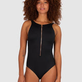 ECO High Neck One Piece Black