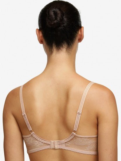 Back view of the Maddie Memory Foam Bra Soft Pink by Passionata, showcasing leotard back and adjustable straps—shop this piece at The Foundation.
