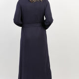 Navy Modal Longsleeve Long Gown