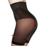 Side view of Model wearing Janira Silueta Bermuda Pant in black, showing mid-thigh coverage and smooth silhouette.
