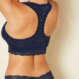 Never Say Never Cutie Low Rise Thong Navy Blue
