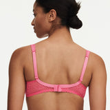 Back view of the Pila Spacer Bra in Love Pink/Peach with adjustable straps and smooth finish – The Foundation.
