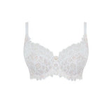 Panache Allure Full Cup Bra Ivory, detailed product shot of elegant ivory lace full cup bra for larger busts.