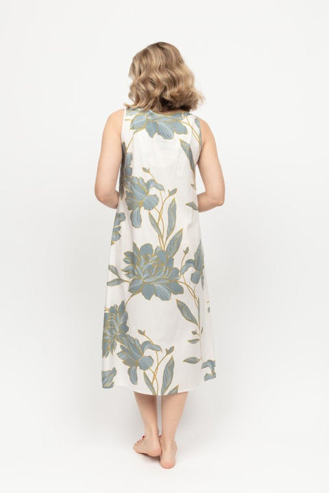 Piper Floral Print Nightdress White