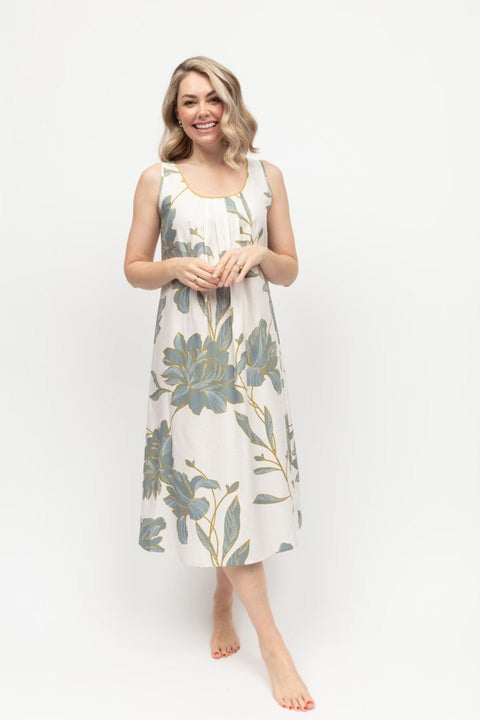 Piper Floral Print Nightdress White