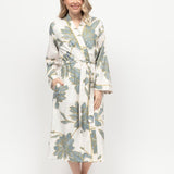 cotton modal dressing gown. cotton bathrobe. cotton modal robe. summer lightweight robe