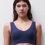 Soft Stretch Padded Top Marine Blue