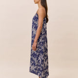 Cheri Blossom Ecovero Strappy Maxi Nightie Navy