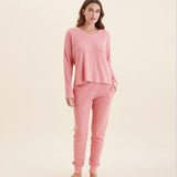 papinelle super soft waffle lounge set. cosy pyjama for winter. soft comfy pjs
