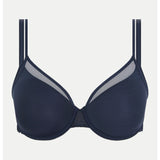 Studio image of the Pila Spacer Bra in Sailing Blue, showing seamless construction and underwire support.