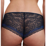 Close-up of back lace design and scalloped edges of the Passionata Pila Shorty Brief, highlighting delicate French craftsmanship.
