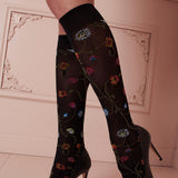 Platino Patterned Knee Highs