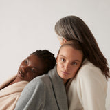 Ruth Luxury Plush Long Robe Grey Chine