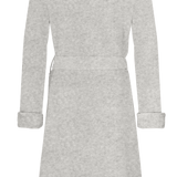 Ruth Luxury Plush Long Robe Grey Chine