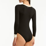 India Hicks Border Surf Suit Black