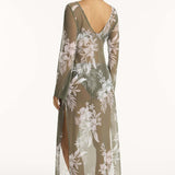 Aloha Mesh Long Dress Khaki