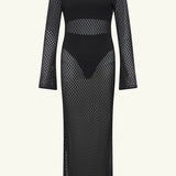 India Hicks Lace Cover Up Dress Black