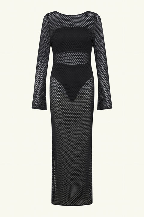 India Hicks Lace Cover Up Dress Black