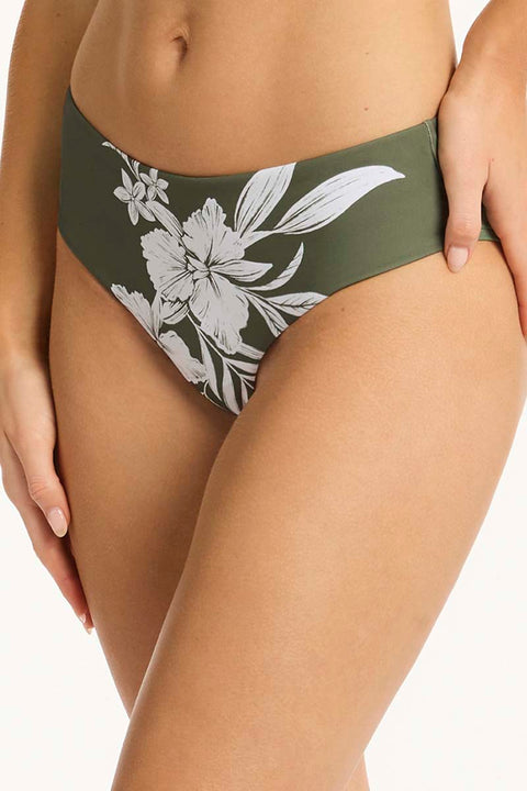 Aloha Mid Bikini Pant Khaki