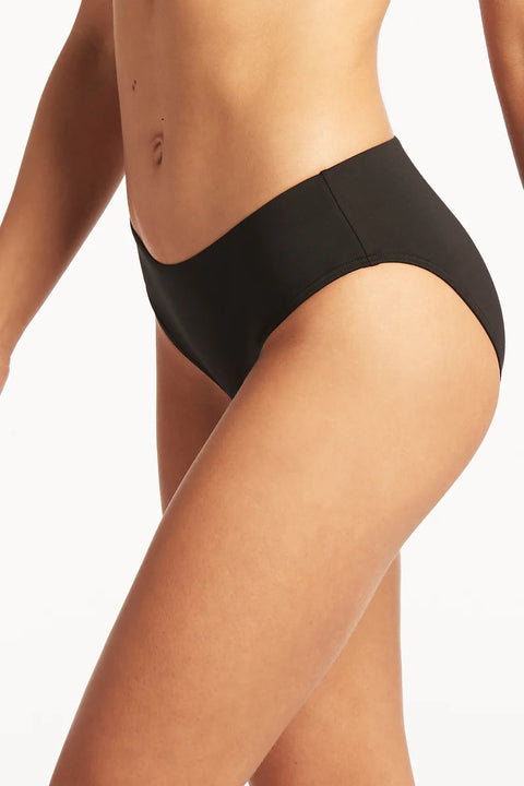 Essentials Mid Bikini Pant Black