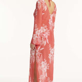 Aloha Mesh Long Dress Flame