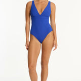 Spinnaker Panel Line Multifit One Piece Swimsuit Cobalt