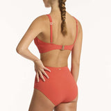 Messina Cross Front Multifit Bra Top Flame
