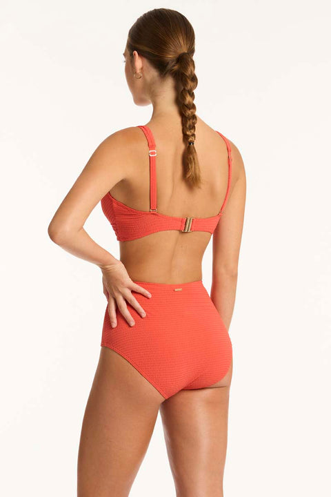 Messina Cross Front Multifit Bra Top Flame