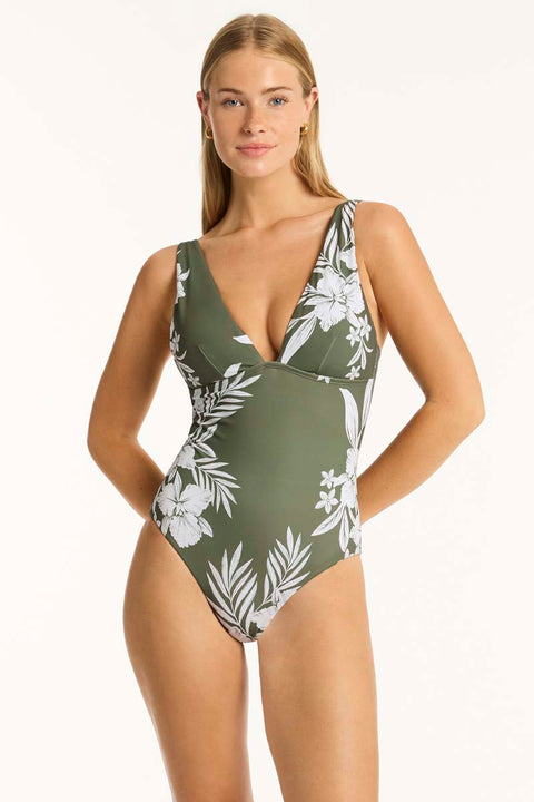 Aloha Longline Tri One Piece Khaki