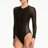 India Hicks Lace Surf Suit Black