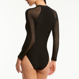India Hicks Lace Surf Suit Black