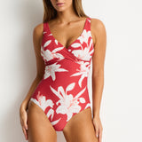 Veridian Cross Front Multifit One Piece Ruby