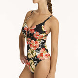 Juniper Tie Front DD/E One Piece Black