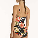 Juniper Tie Front DD/E One Piece Black
